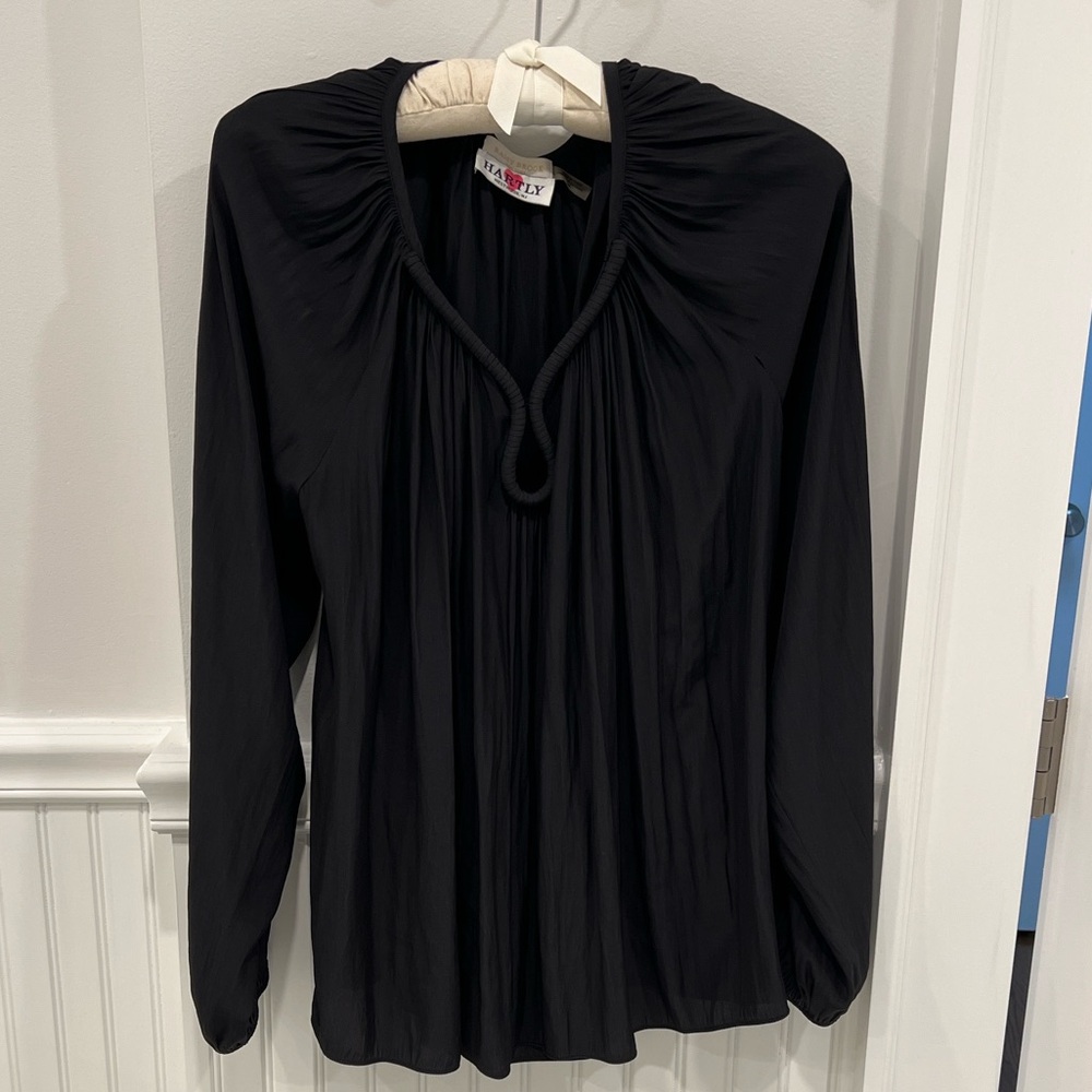 Ramy Brook Silk Keyhole Blouse Top S